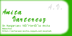 anita varteresz business card